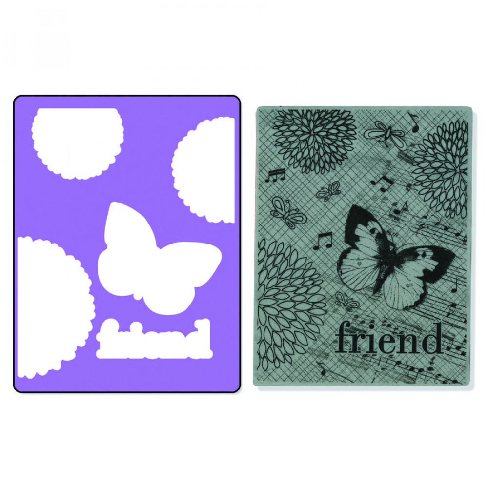 Embossing Hero Arts stamp coll. Background