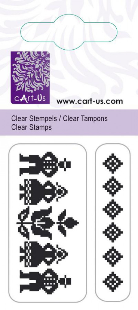 Mini Clear Stamps Folklorebordüre