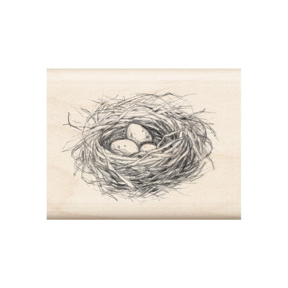 Holzstempel - Nest