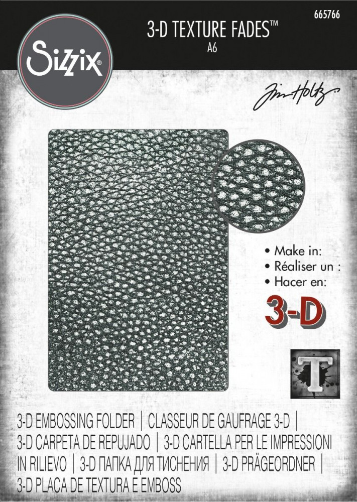 3D Embossing Folder - Cracked Leather