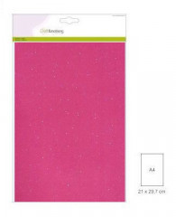 Glitter Papier - Alpenveilchen rosa (120g)