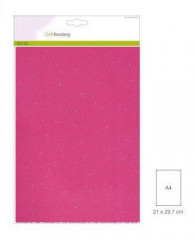 Glitter Karton - Alpenveilchen rosa (220g)