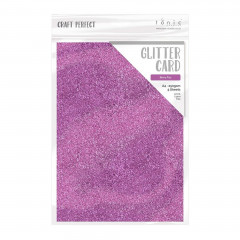 Tonic Studios glitter card - berry fizz