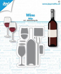 Joy Crafts Cutting Die - Weinglas/Weinflasche