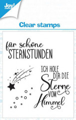 Joy! Crafts Clear Stamps - Sterne und Text 1 (DE)