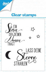 Joy! Crafts Clear Stamps - Sterne und Text 2 (DE)