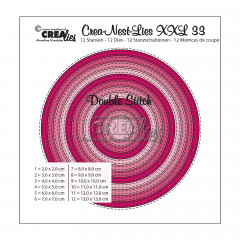 Crea-Nest-Lies XXL Stanze - Nr. 33 - Double Stitch Kreis