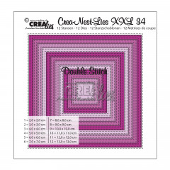 Crea-Nest-Lies XXL Stanze - Nr. 34 - Double Stitch Quadrat
