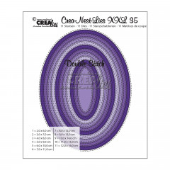 Crea-Nest-Lies XXL Stanze - Nr. 35 - Double Stitch Oval