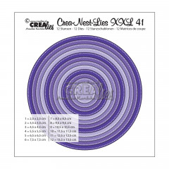 Crea-Nest-Lies XXL Stanze - Nr. 41 - Kreise mit Punkten