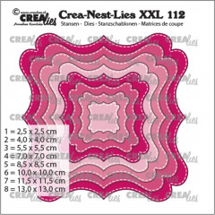 Crea-Nest-Lies XXL Stanze - Nr. 112 - Fantasie form F Stitchlini