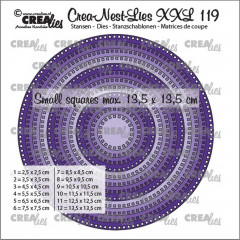 Crea-Nest-Lies XXL Stanze - Nr. 119 - Kreise mit quadratischen L