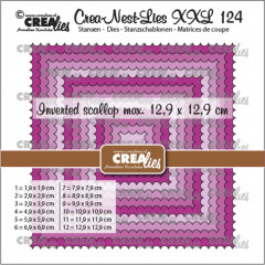 Crea-Nest-Lies XXL Stanze - Nr. 124 - Quadrate mit umgekehrter S
