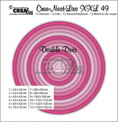 Crea-Nest-Lies XXL Stanze - Nr. 49 - Doppel Dots Kreise