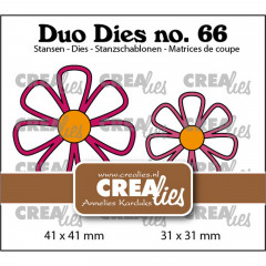Crealies Duo Dies Nr. 28 - Offene Blumen