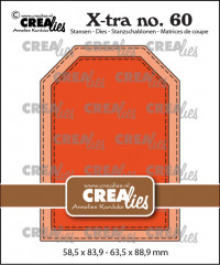 CREAlies Xtra - No. 60 ATC Etikett mit Stichlinien