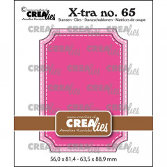 Crealies Xtra - No. 65 ATC Ticket mit Stichlinie