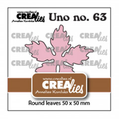 CREAlies Uno No. 63 - Weihnachtsstern runde Blätter