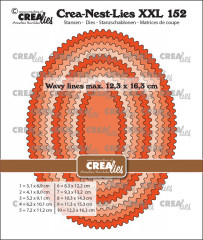 Crea-Nest-Lies XXL Stanze - Nr. 152 - Ovale mit gewelltem Rand