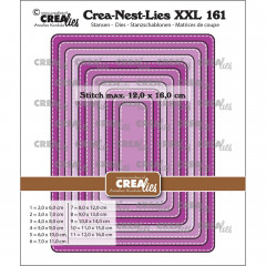 Crea-Nest-Lies XXL Stanze - Nr. 161 - Rechteck-Steppstich
