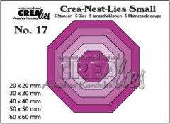 Crea-Nest-Lies Small Stanze - Nr. 17 - 5x Achteck