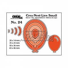 Crea-Nest-Lies Small Stanze - Nr. 24 - Luftballons mit Sticklini
