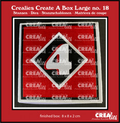 CREAlies Create A Box - No. 18 - Adventsbox 8 cm mit Zahlen