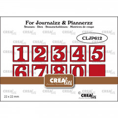 Journalzz and Plannerzz Stanze - Zahlen in Quadrate