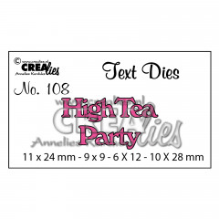 CREAlies Text Dies -  Nr. 107 - High Tea Party