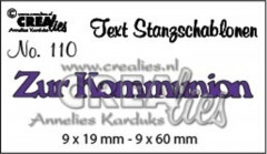 CREAlies Text Stanzschablonen - Nr. 110 - Zur Kommunion