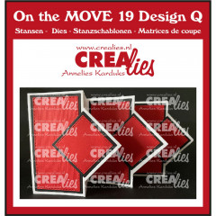 Crealies On The MOVE - Design Q - Diagonale Quadrate