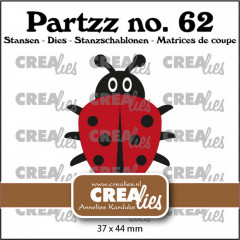 Crealies Partzz - großer Marienkäfer