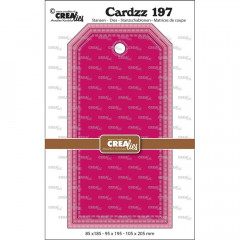 Crealies Cardzz - No. 197 Slimline Etiketten mit kleinen Streifen