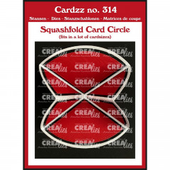 CREAlies Cardzz - No. 314 - Squashfold-Karte – Kreis