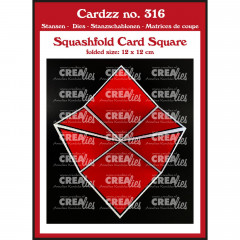 CREAlies Cardzz - No. 316 - Squashfold-Karte – quadratisch