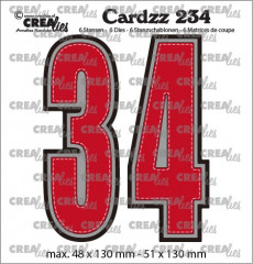 CREAlies Cardzz - Nr. 234 - Zahlen 3 und 4