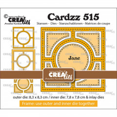 Crealies Cardzz - No. 515 - Frame & Inlay Jane
