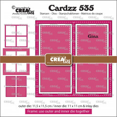 CREAlies Cardzz - No. 535 -  Frame & Inlay Gina