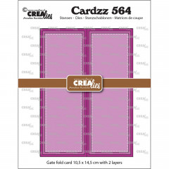 CREAlies Cardzz - No. 564 - Rechteckige Gatefold-Karte