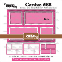 Crealies Cardzz - No. 568 - Frame & Inlay Karte
