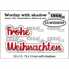 CREAlies Wordzz with Shadow Frohe Weihnachten (DE)