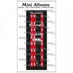 Crealies Mini Album Stanze - Dekoration Rechtecke