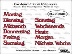 Journalzz and Plannerzz Stanze - Wochentage DE