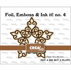 CREAlies Foil, Emboss and Ink it - Gelockter Stern
