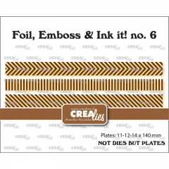 Crealies Foil, Emboss and Ink it! - Plattenstreifen A