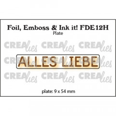 CREAlies Foil, Emboss and Ink it - ALLES LIEBE