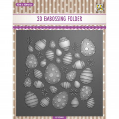 Embossing Folder - Easter Eggs Background