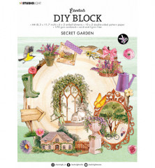Studio Light A4 DIY Block - Secret Garden Essentials Nr. 36