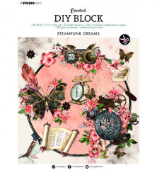 Studio Light A4 DIY Block - Steampunk Dreams Essentials Nr. 37