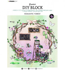 Studio Light A4 DIY Block - Romantic Forest Essentials Nr. 38